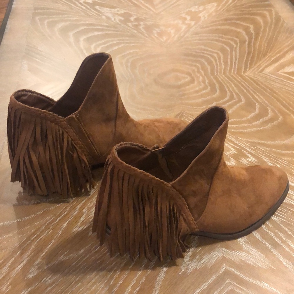 Not Rated Fringe Booties